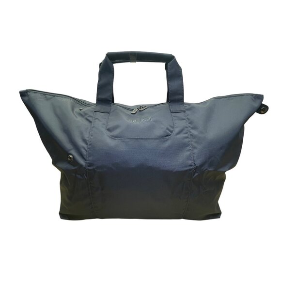 Tumi Black Nylon Wheeled Luggage With Telescopic Handle & “Just In Case” Bag - Picture 11 of 16